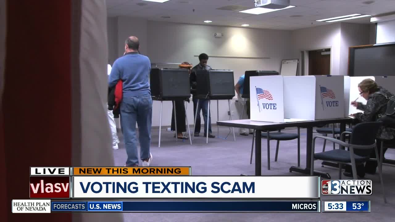 Voting texting scam