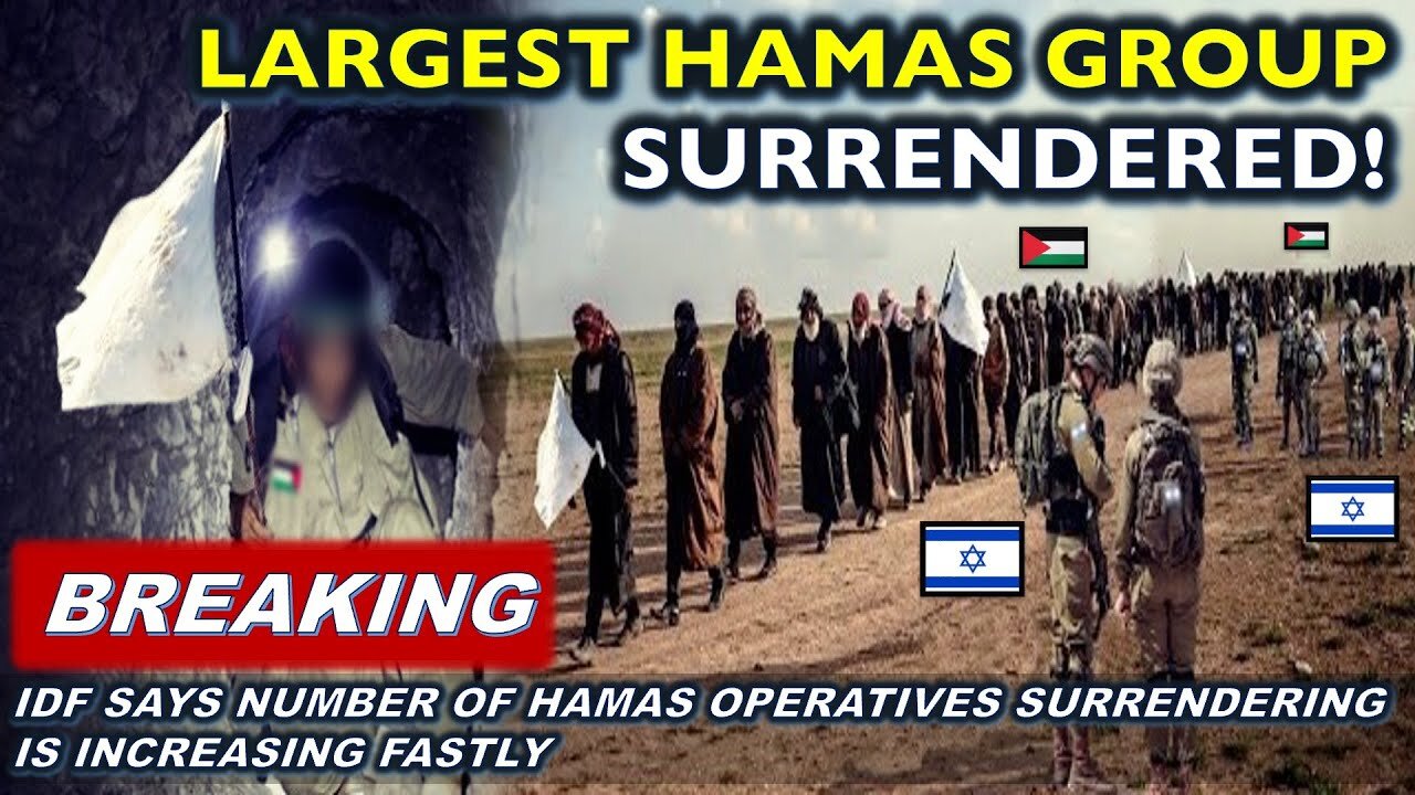 BREAKING_ Biggest Group of Enemy Surrendered to Israel Ever! Thousands of Them STRANDED Helplessly!