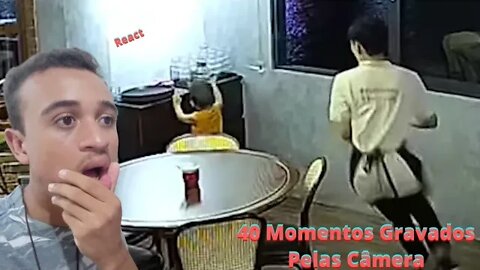 Reagindo 40 Momentos Incríveis Gravados Pelas Câmeras de Vigilância