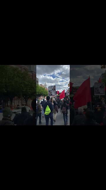 MayDay in Harlem, Anti War Sign