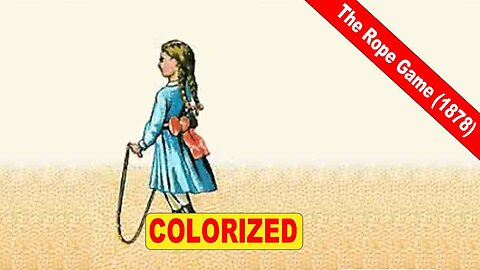 The Rope Game (1878) | Le jeu de corde | Old French Colorized Animated Movie