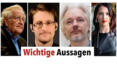 Wichtige Aussagen von Julian Assange, Edward Snowden, Noam Chomsky, Abby Martin auf acTVism