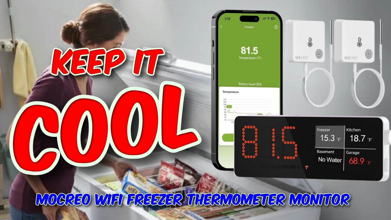 MOCREO WiFi Freezer Thermometer Monitor Review