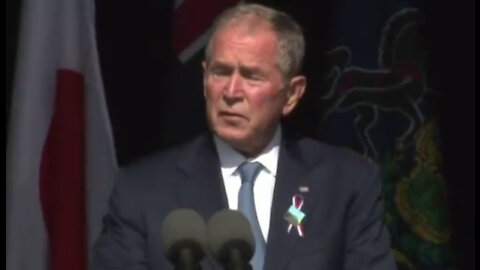 George W. Bush compares "domestic extremists" to Islamist terrorists in his 9/11 speech