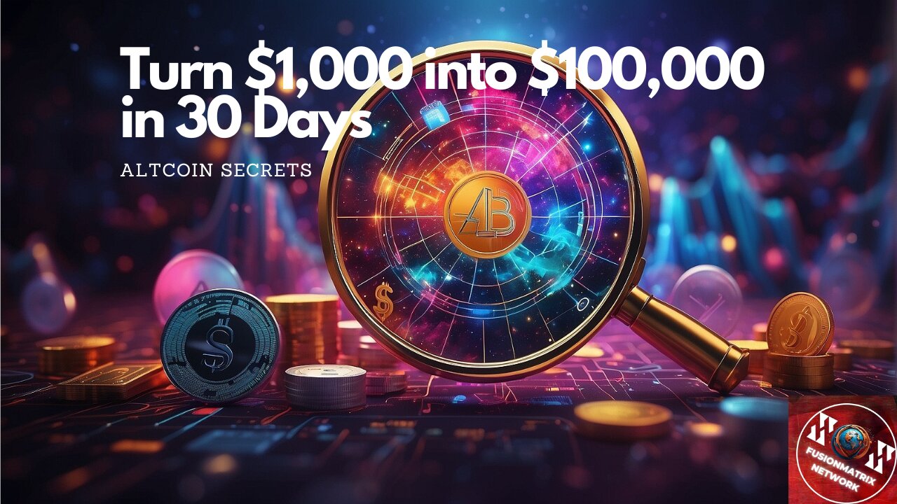 Unleash the Crypto Power: Turn $1,000 into $100,000 in 30 Days! Altcoin Trading Secrets Revealed 🚀💰