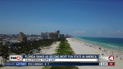 Study: Florida the No. 2 'Most Fun State in America'