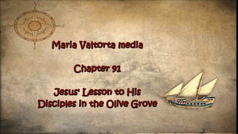 Jesus' Lesson to His Disciples in the Olive Grove.