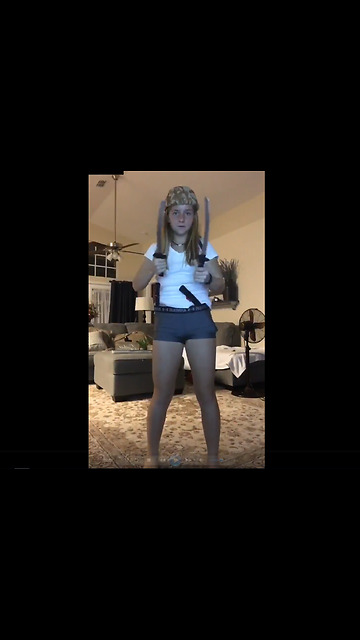 Girl Plays With Swords, Makes Terrible Mistake!!!