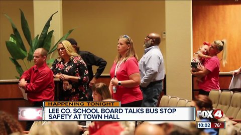 Solutions for bus stop safety discussed at town hall meeting