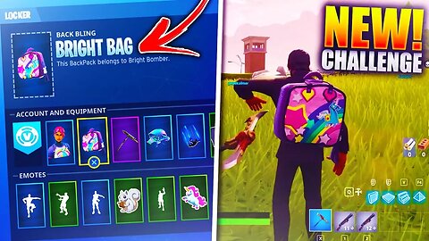 *NEW* "Bright Bag" SECRET CHALLENGE in Fortnite Battle Royale How To Get Brite Bag in FORTNITE!