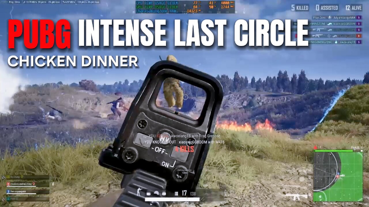 PUBG INTENSE GUNFIRE LAST CIRCLE