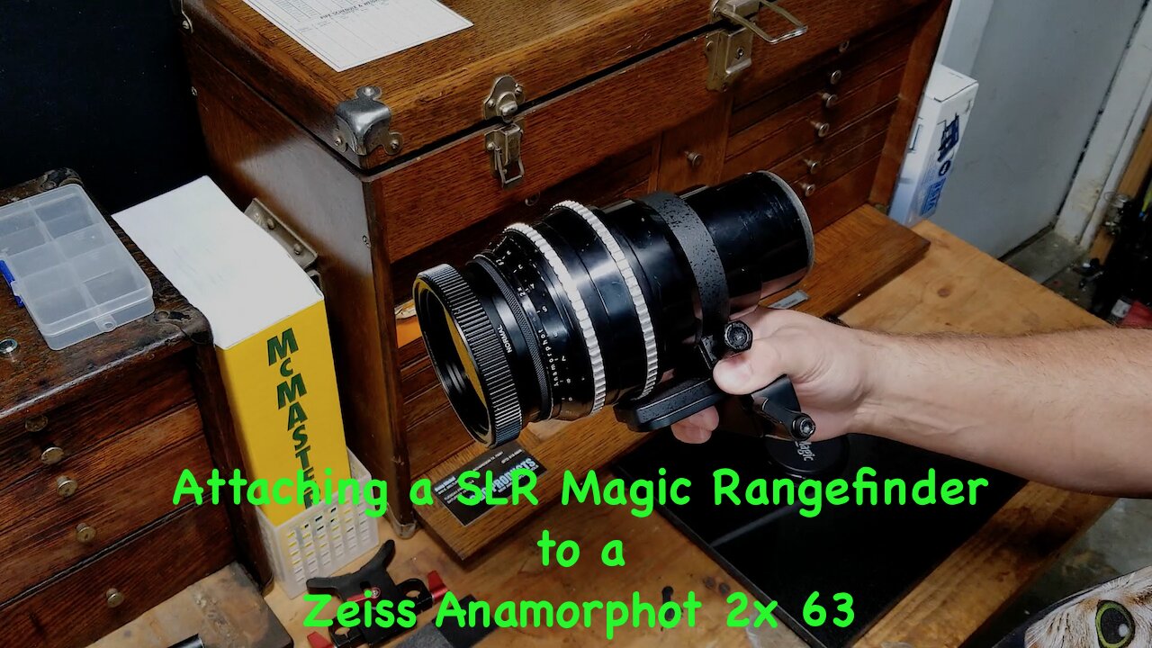 Attaching a SLR Magic Rangefinder to a Zeiss Anamorphot 2x 63