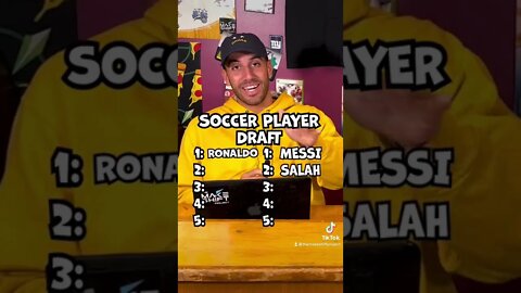 The Soccer Player Draft! We Tried Our Best People… #shorts #soccer
