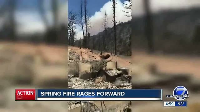 Spring Fire grows to more than 78,000 acres; 100+ homes destroyed