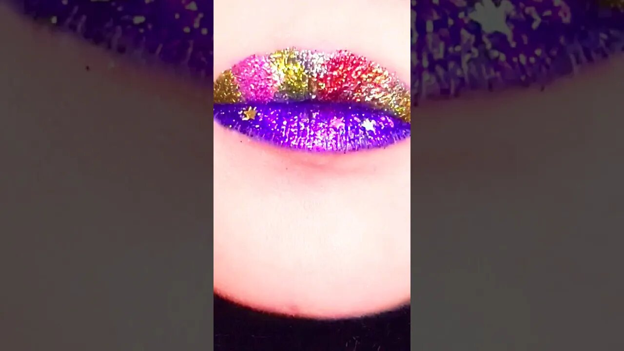 Creative Lip Art Makeup Design #shorts #shortvideo #viral #lipswatches #trending #fyp #short