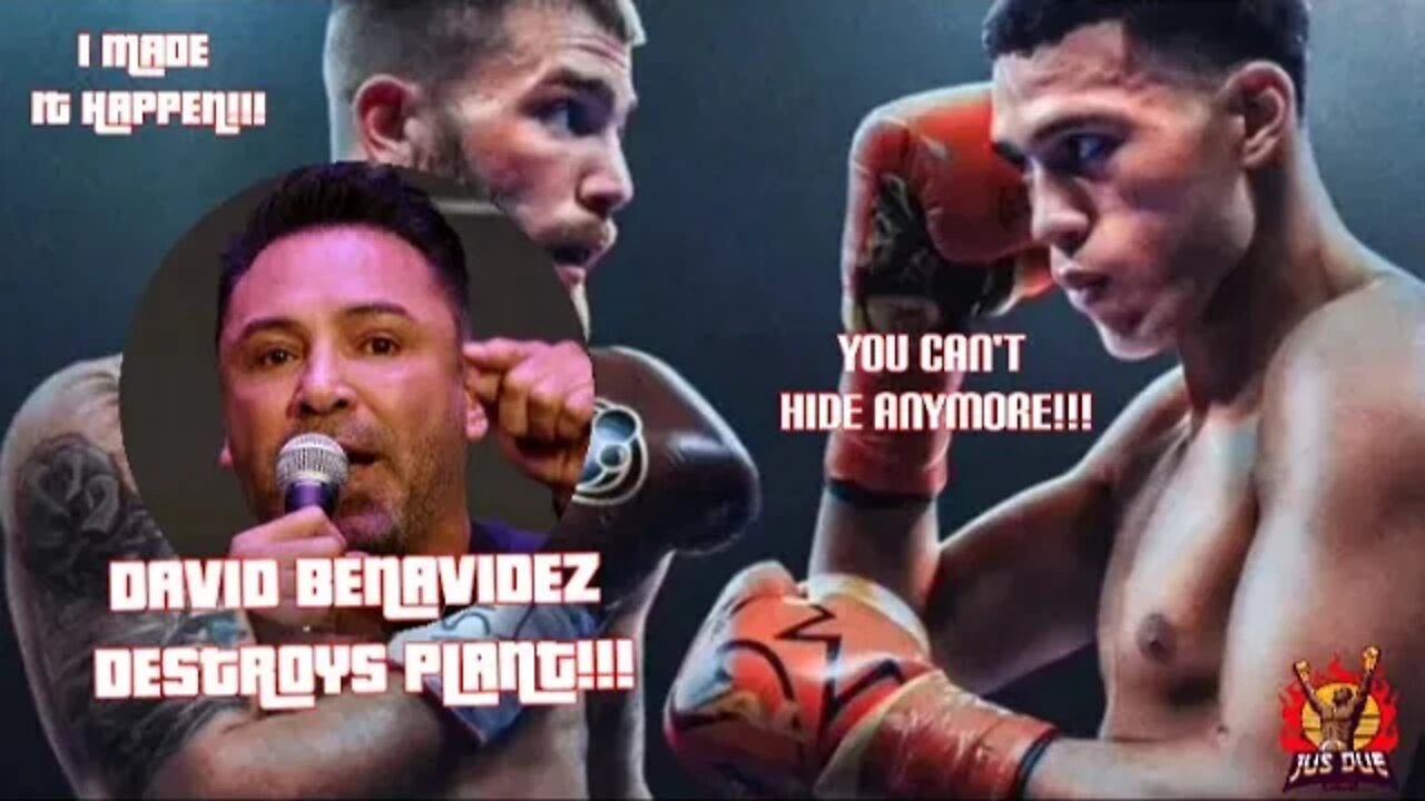 (WOW) OSCAR DE LA HOYA SAYS THE "MEXICAN MONSTER" DAVID BENAVIDEZ DESTROYS CALEB PLANT BY KO! #TWT