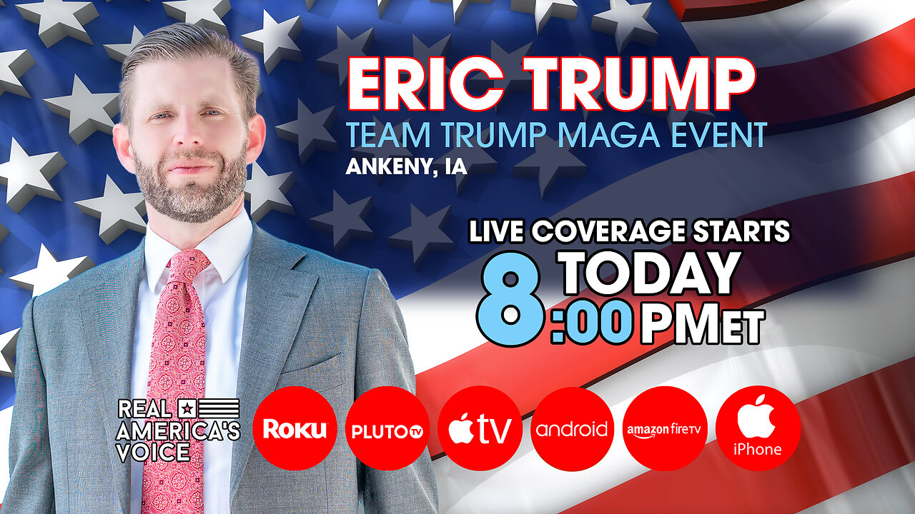 ERIC TRUMP AT TEAM TRUMP MAGA EVENT IN ANKENY, IA 1-4-24