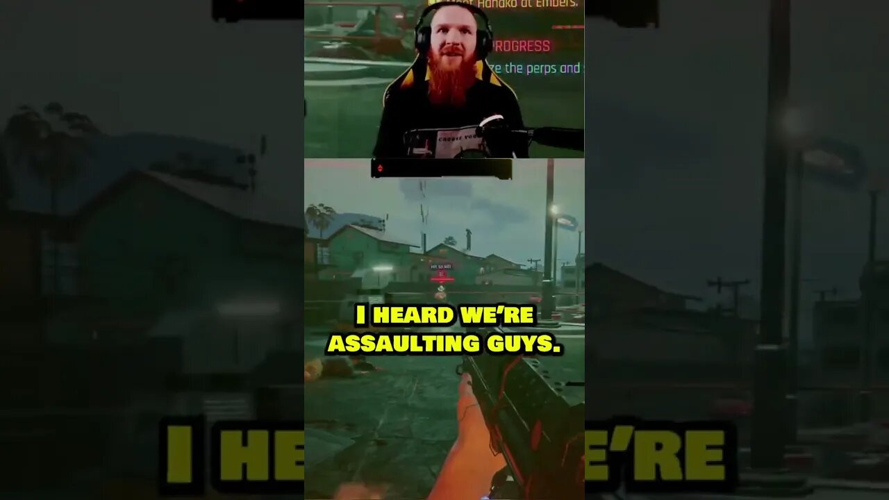 Cyberpunk 2077 - I find out there's a party but I wasn't invited #shorts