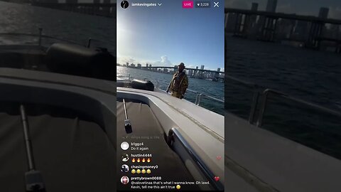 Kevin Gates on Instagram Live Shooting a music video (25/04/33)