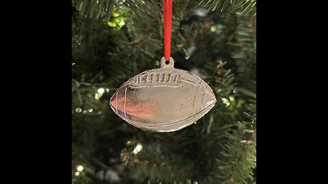 Football Christmas Ornament American-Made The Late Cowboy