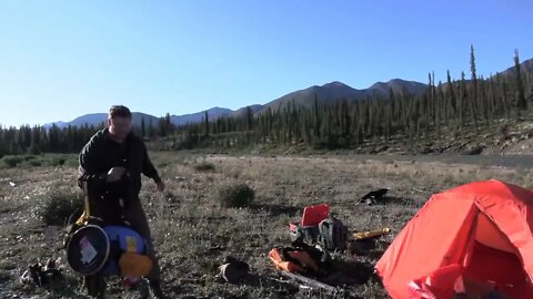 11 Days Solo Camping in the Yukon Wilderness - E.5 - Spectacular Mountains & Arctic Grayling @ 2