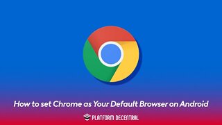 How to set Chrome as your default browser on Android #Shorts