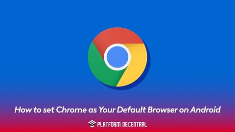 How to set Chrome as your default browser on Android #Shorts