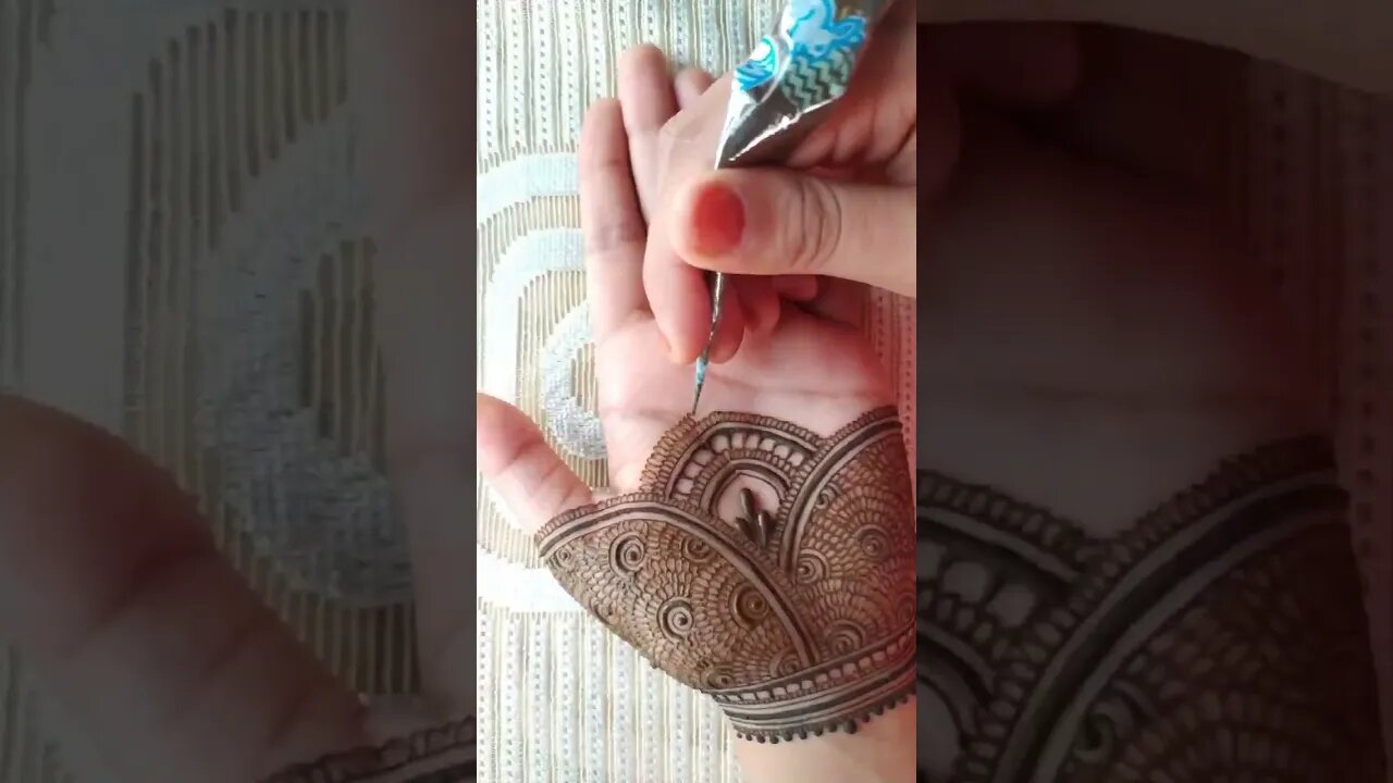 Simple Front hand mehndi design Mehndi grid Check pattern #mehndi #mehndidesign #simplemehndi