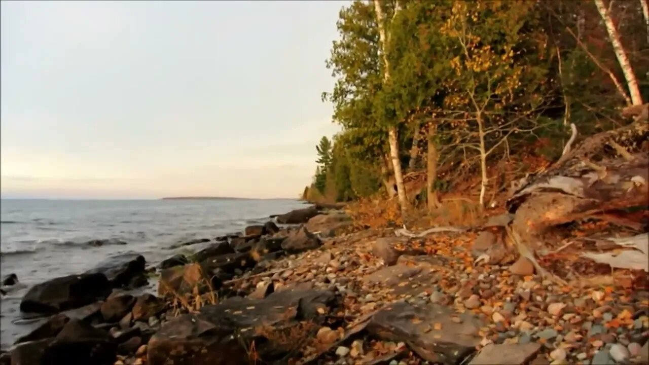 EVENING ON LAKE SUPERIOR ,IN OCTOBER