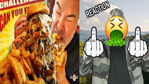 Big Ed Destroys Worlds Biggest Burger 5lb. Burger Challenge REACTION!!! (BBT)