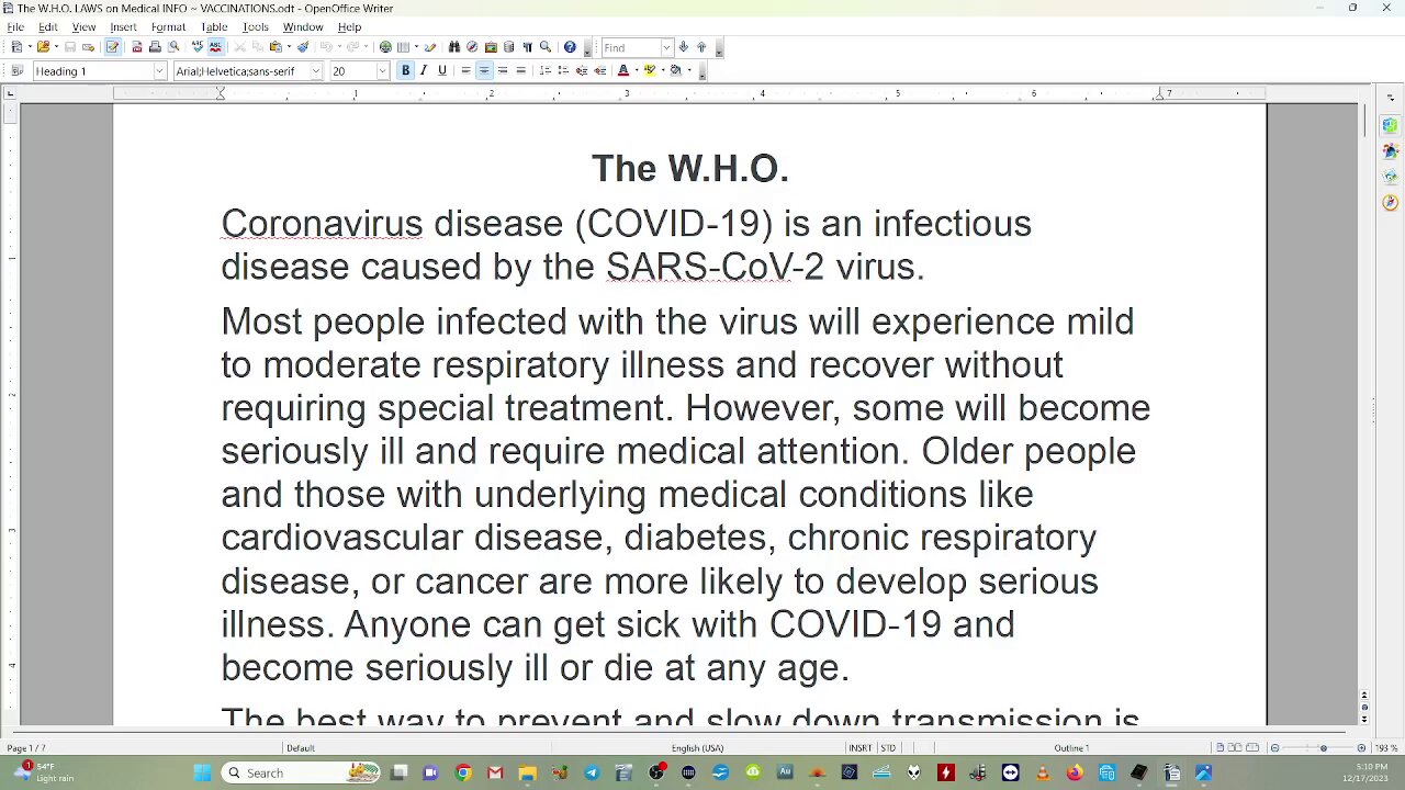 WORLD HEALTH ORGANIZATION ~ SATAN's DEATH SQUAD