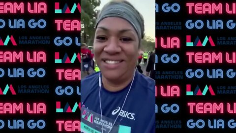 Rosalia Meni runs her first Los Angeles Marathon