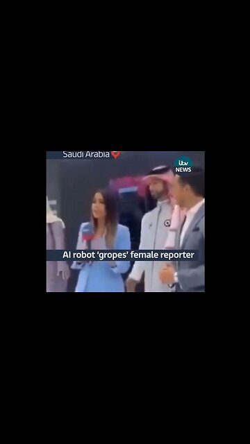 AI robot 'gropes' female reporter at Saudi Event!🤷‍♂️