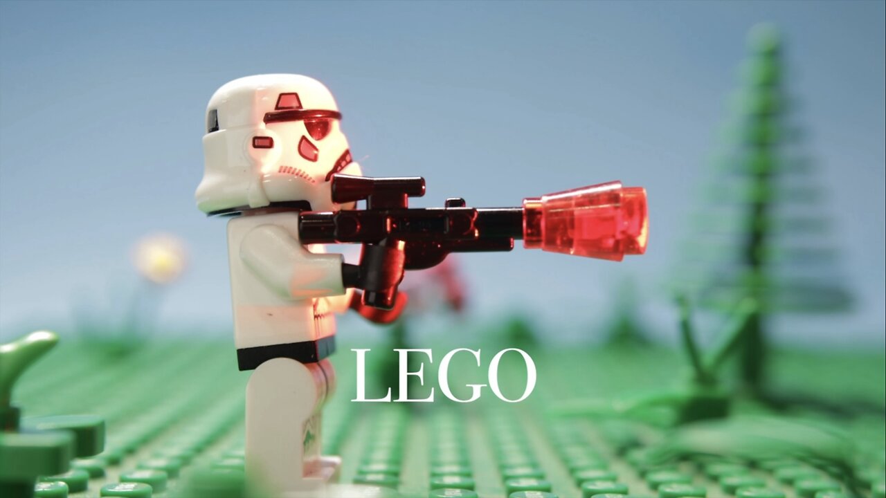 LEGO vs. Paper vs. VFX Blaster Bolt Test - LEGO Stop Motion