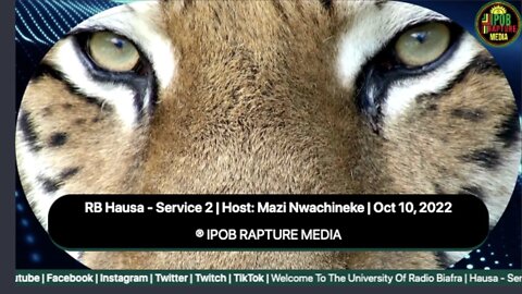 Welcome To The University Of Radio Biafra | Hausa - Service 2 | Host: Mazi Nwachineke | Oct 10, 2022