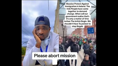 Dindu freeloader in Ireland sounds "abort mission"