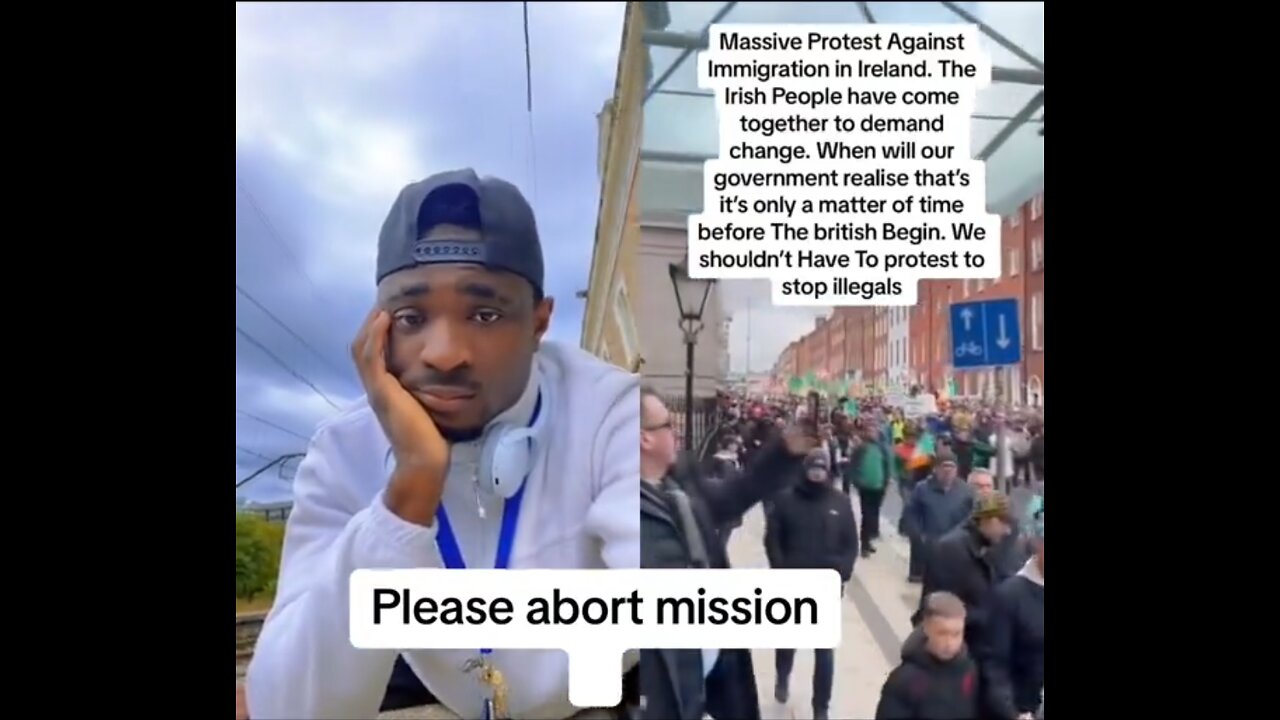 Dindu freeloader in Ireland sounds "abort mission"