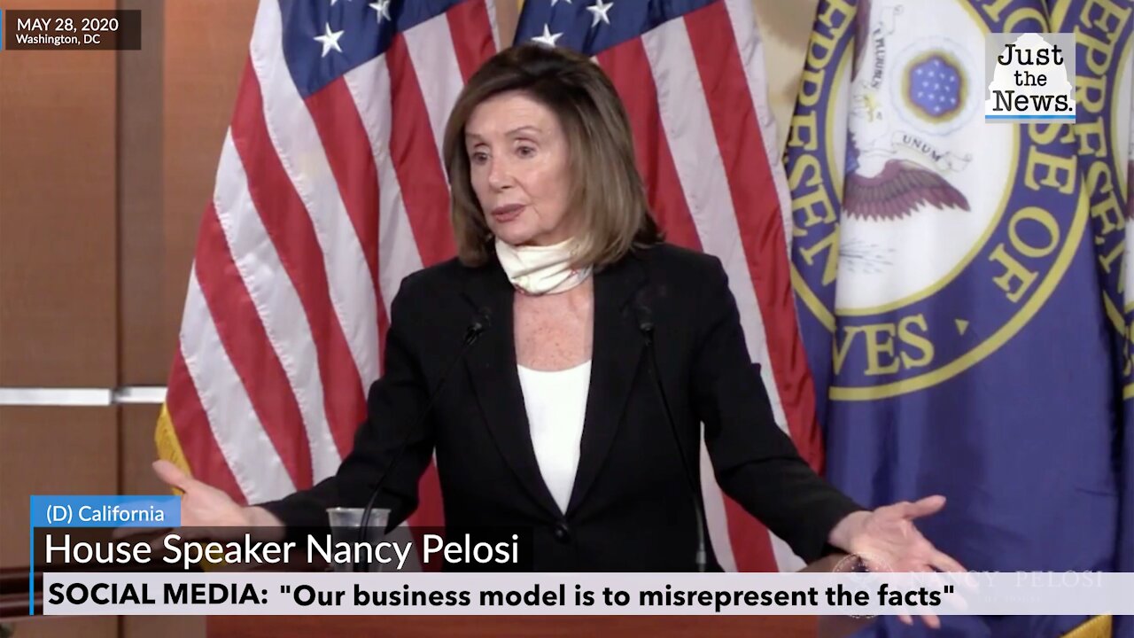 Nancy Pelosi - Facebook, Twitter, their business model is to make money