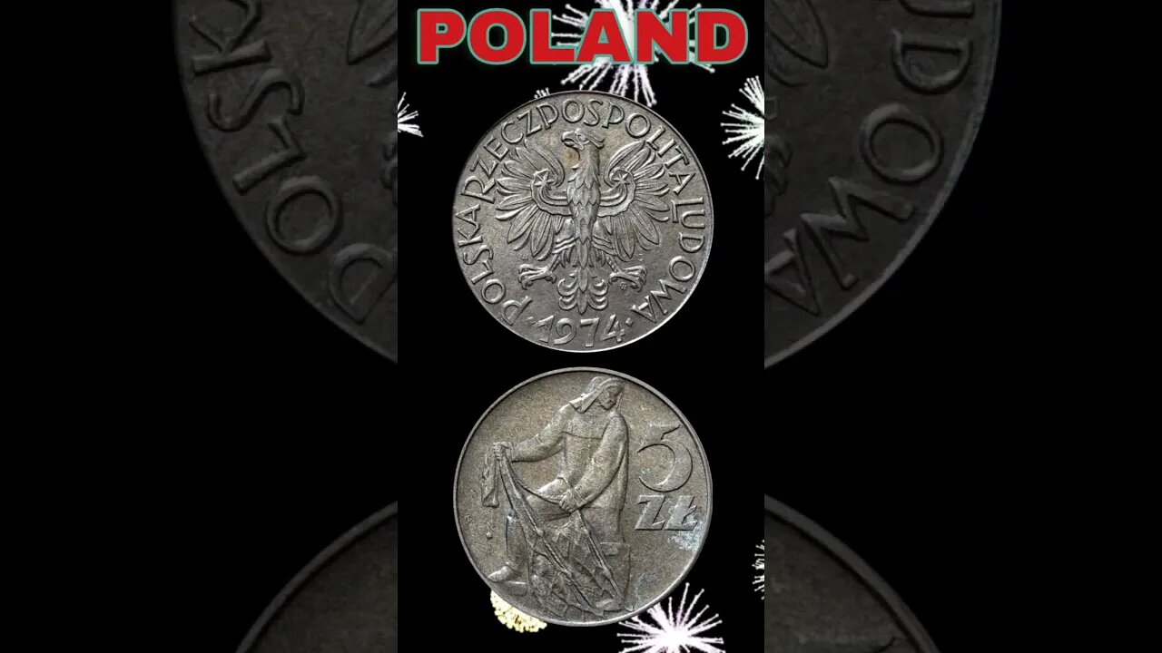 Poland 5 zlotych 1974.#shorts #coinnotesz