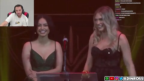 Adin Ross Reacts to STREAMER AWARDS....