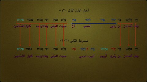 #٠٧٤ من كان الشخص الذي قتله ألحانان؟