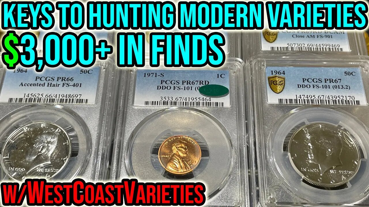 Turning Pennies To Thousands: Finding Rare Variety Coins In Change & Proof Sets w/WestCoastVarieties