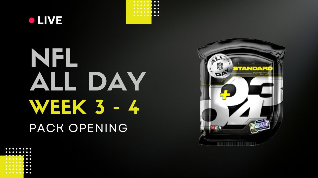 NFL ALL DAY: Week 3 - 4 Pack Opening