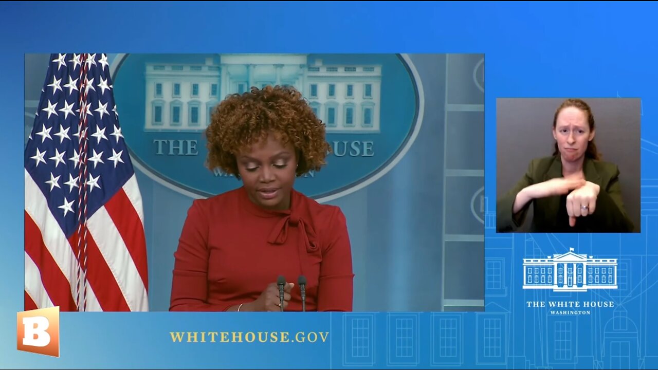 WH Press Secretary Karine Jean-Pierre speaking with reporters...