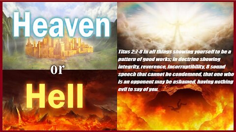 Do You Think We Come Across Too Strong? The Lord Has A Reason For It...The Message: Heaven or Hell...Life or Death...your choice.