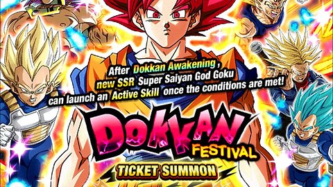 Dokkan battle God Goku Ticket Summons