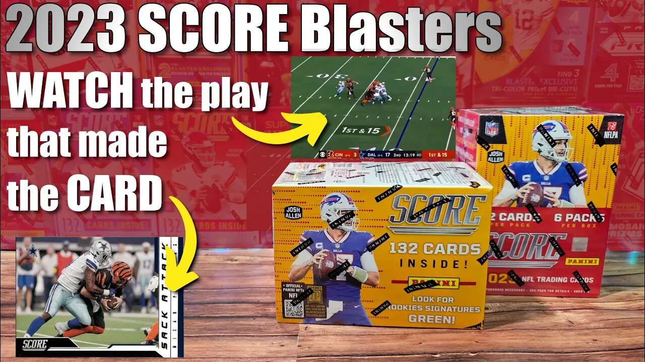 I FOUND THE PLAYS | 2023 Score Football Blaster Boxes - More FUN than Ripping HOBBY!