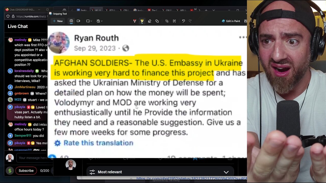 Ryan Routh Research Stream: Censorship Industry Annotated #46: Fedsination Attempt #2 (9-15-24)