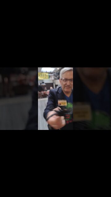 Dave The Rock Nelson with big spider