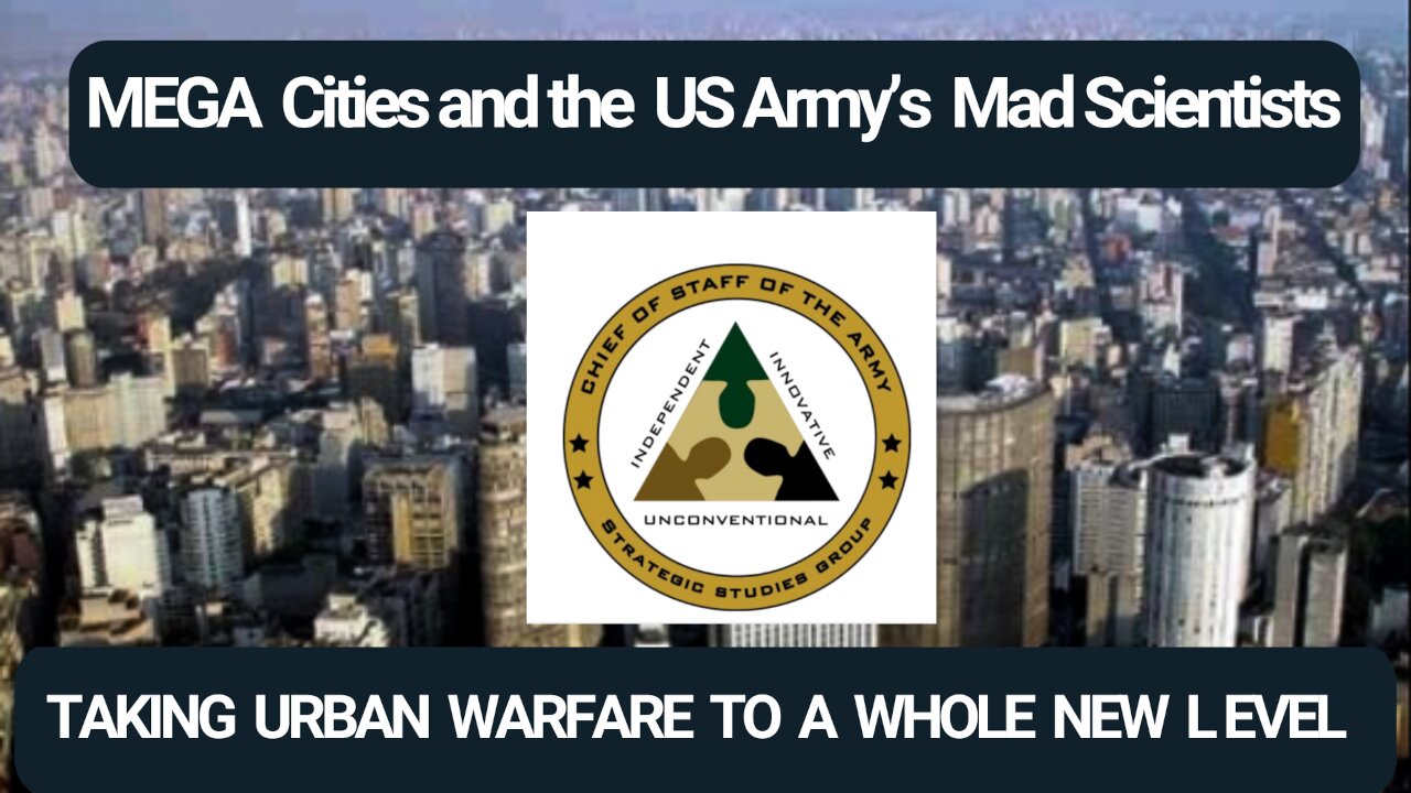 Holism: MegaCity Urban Warfare Strategy Army Mad Scientists Speaks Out